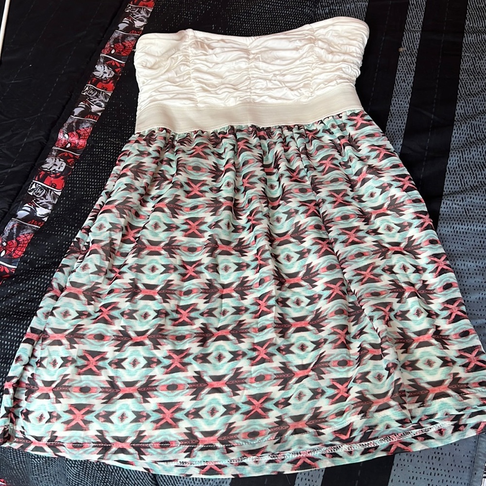 Geometric pattern summer dress